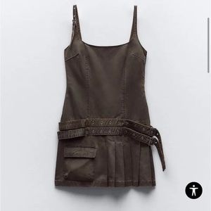 Zara | Waxed Mini Dress